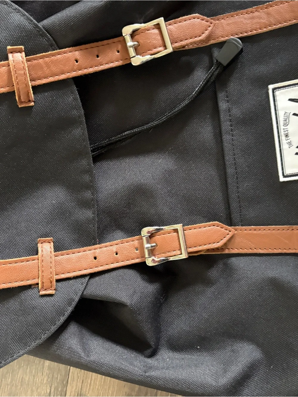 Herschel Supply Company Black Backpack with padded Laptop Sleeve & Buckle Straps